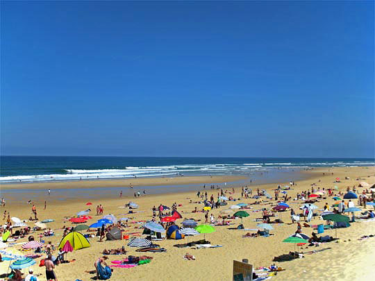 Plage de Messanges dans les Landes